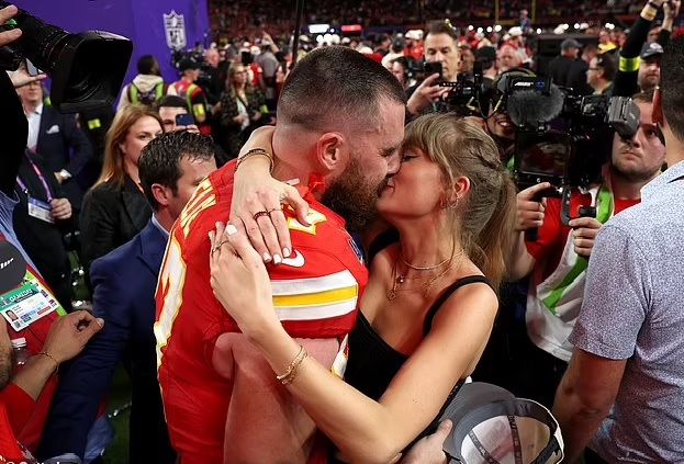 Kelce is called out for being 'corny' over reaction