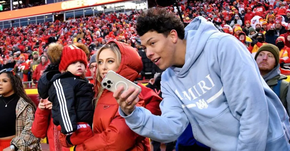 Brittany Mahomes Sits With Brother-in-law