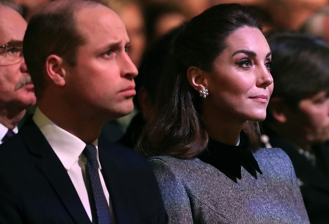 Kate Middleton fights back tears as she and Prince William honour