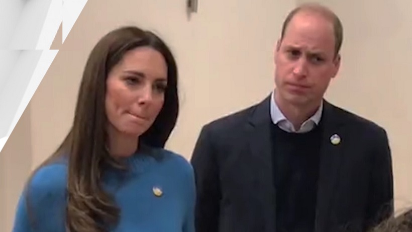 Kate Middleton struggles to hold back tears Prince William