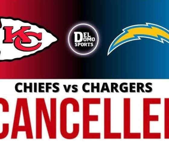BREAKING NEWS The highly anticipated Chiefs vs. Chargers matchup has been officially cancelled, sending shockwaves through fans and the NFL community. The decision was announced just hours before kickoff, leaving thousands of supporters confused and frustrated. League sources say the cancellation was made following an unexpected last-minute issue, though full details have not yet been released. Players from both teams were reportedly informed shortly before the public announcement, with many fans already en route to the stadium. The NFL is expected to issue a formal statement clarifying the reason behind the sudden call-off and whether the game will be rescheduled or ruled a no-contest. Until then, speculation continues to spread across social media as fans demand answers. This is a developing story and more updates are expected shortly.