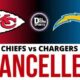 BREAKING NEWS The highly anticipated Chiefs vs. Chargers matchup has been officially cancelled, sending shockwaves through fans and the NFL community. The decision was announced just hours before kickoff, leaving thousands of supporters confused and frustrated. League sources say the cancellation was made following an unexpected last-minute issue, though full details have not yet been released. Players from both teams were reportedly informed shortly before the public announcement, with many fans already en route to the stadium. The NFL is expected to issue a formal statement clarifying the reason behind the sudden call-off and whether the game will be rescheduled or ruled a no-contest. Until then, speculation continues to spread across social media as fans demand answers. This is a developing story and more updates are expected shortly.